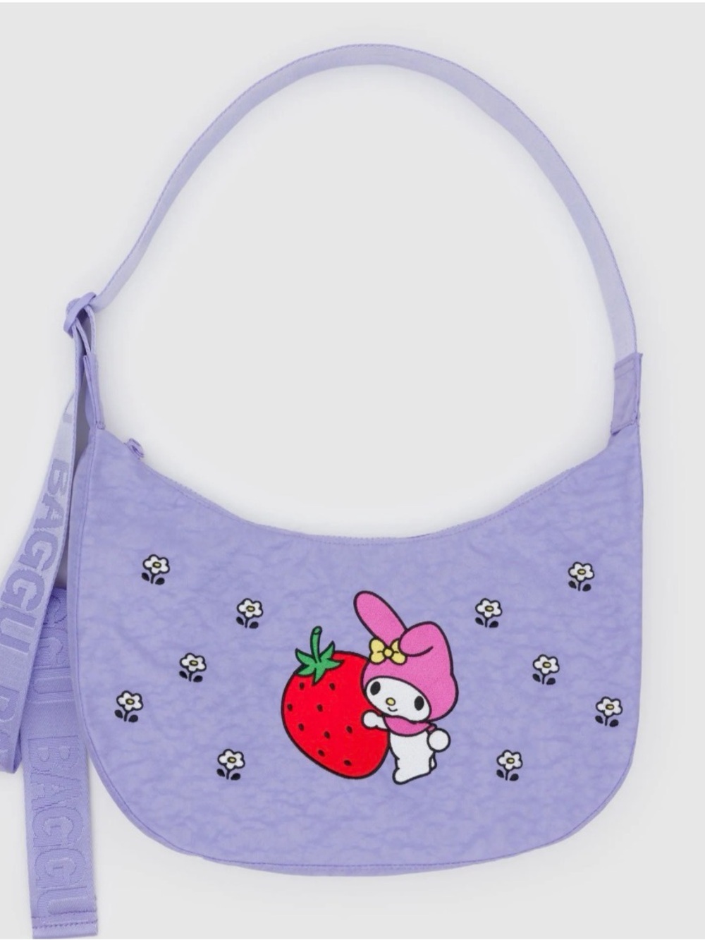 BAGGU x My Melody Medium Crescent Nylon Bag